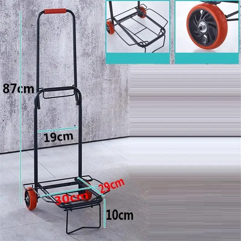 Version F Piegevole Rolling Storage Koszyk кухонный стол для покупок Avec Roulettes Mesa Cocina колесница Roulant тележка - Цвет: Version F