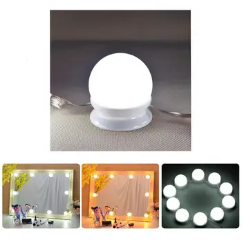 

10Pcs Adhesive Dimmable USB 80 LED Makeup Mirror Bulb Light Kit with Switch