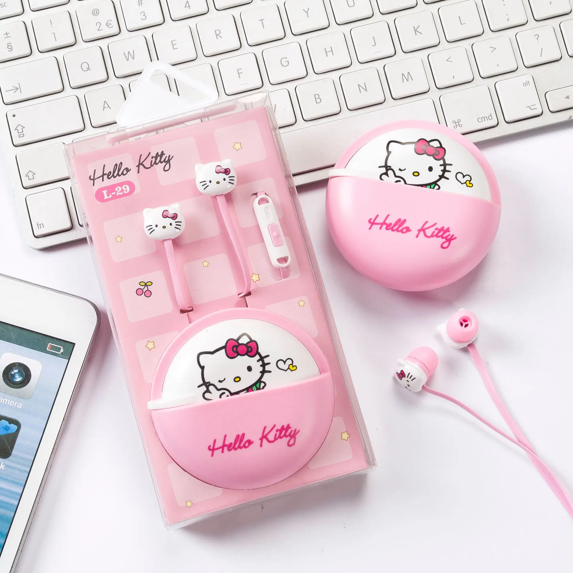 Новинка, Наушники Hello kitty, наушники с микрофоном, MP4, MP3, для мобильного телефона, ноутбука, iphone yey-L29 - Цвет: D