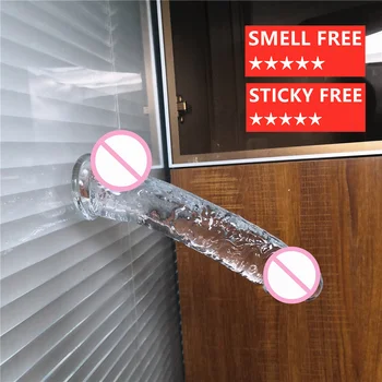 5-9 Inch Realistic Clear Dildo for Women Private Multiple Size Fake Penis with Suction Cup Health Butt Anal Plug Adult Sex Toys 5