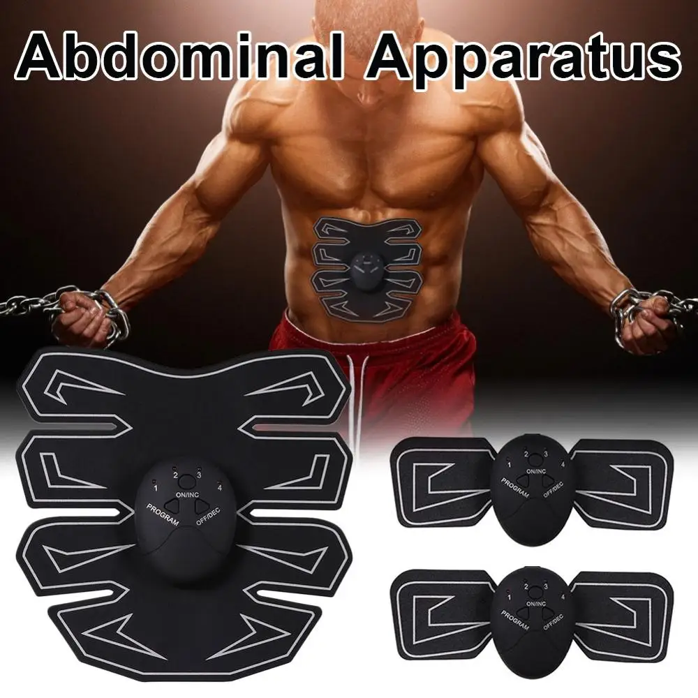 

EMS Abdominal Muscle Stimulator Trainer Fitness Home Gym Electro Stimulation Body Slimming Belt Vibration Fitness Massager