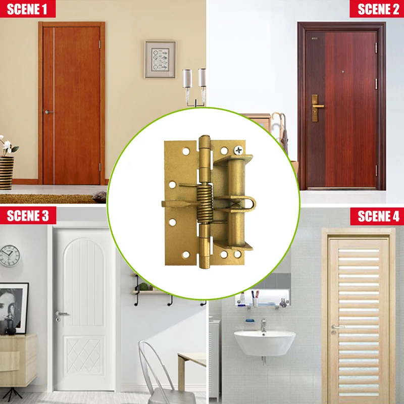 

Stainless Steel Spring Hinge Two-way Open Automatic Closing Door Modern Simple And Quick Spring Hinge NDS66