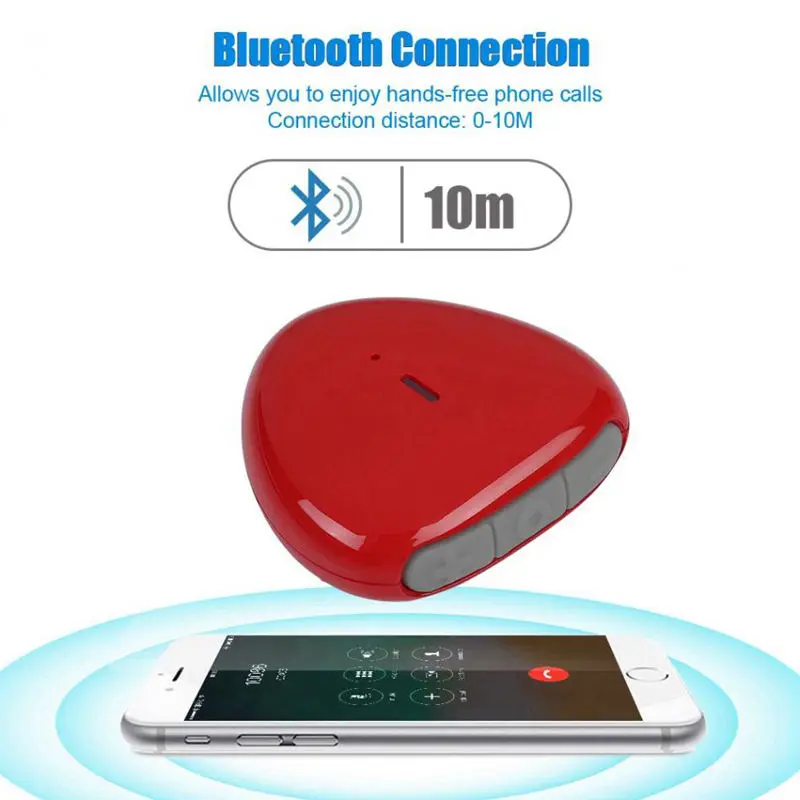 RISE-Mini Беспроводной в форме сердца Bluetooth аудио приемник проводные наушники аудио адаптер беспроводной селфи воспроизведения музыки приемник