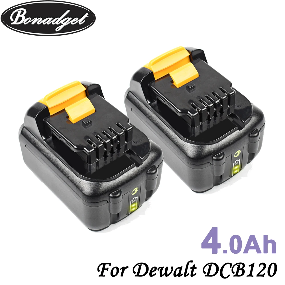 Сменный аккумулятор Bonadget 6000 мАч 4000 DCB120 для электроинструмента Dewalt 10 8 В DCB121 DCB123