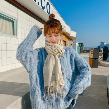 

Autumn Winter Scarf Women Fashion Scarves Wide Lattices Shawl Wrap Blanket Warm Tippet for Lady Casual Patchwork Accessories