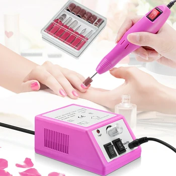 

Professional Electric Manicure Pedicure Kit Drill File Nail Art Pen Machine Set nail supplies electric nail drill
