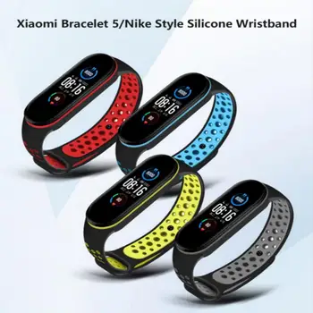

Silicone Bracelet For Xiaomi Mi Band 5 Strap Wristband Replacement Watch Strap For Xiaomi Miband 5 NFC Belt Smart Accessories