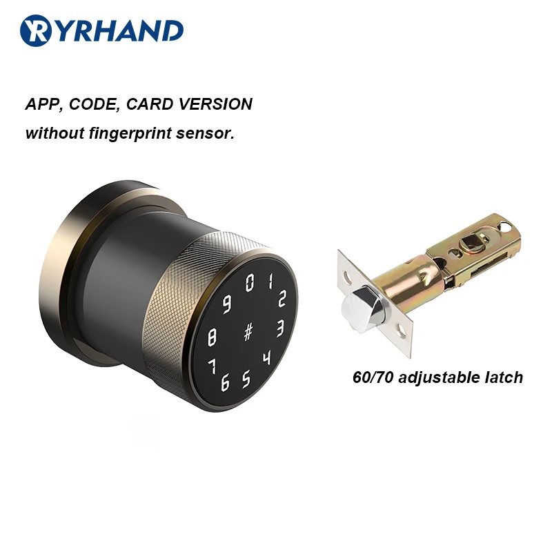 Anti-Brass WiFi TT замок приложение Bluetooth умный дверной замок цифровая клавиатура ручка стилизованная без ключа вход Цифровой безопасности дверной замок с TT замок приложение - Цвет: Anti-Brass