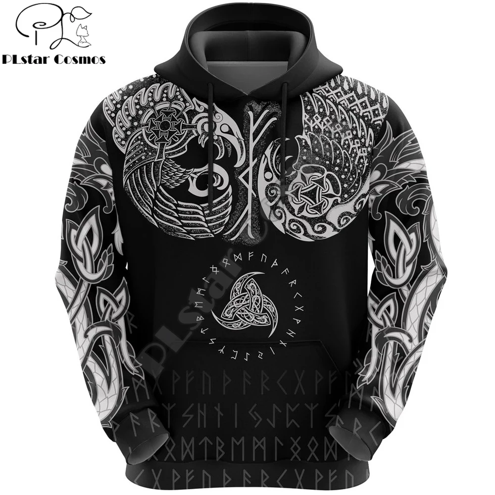 

Viking symbol odin Tattoo All-Over Printed 3D Hoodie and Sweatshirt Harajuku Fashion hoodies Unisex Casual Jacket pullover