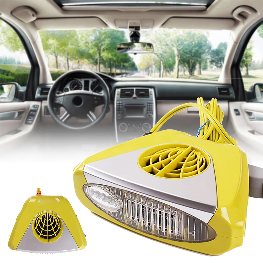 

12V Car Heater Aromatherapy Purifier Fan Dryer Windshield Driving Demister Defroster For Vehicle Temperature Control Device