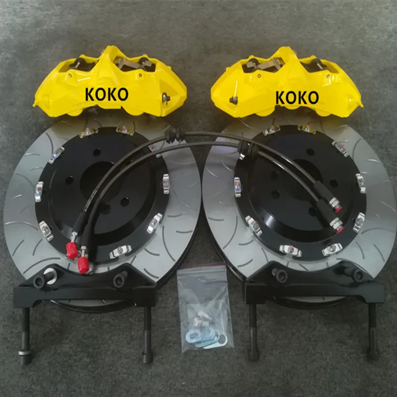 Best Quality Gt6 Brake Kit 6 Big Pistons Yellow Caliper Front & Rear 4pot Caliper Kits For Bmw