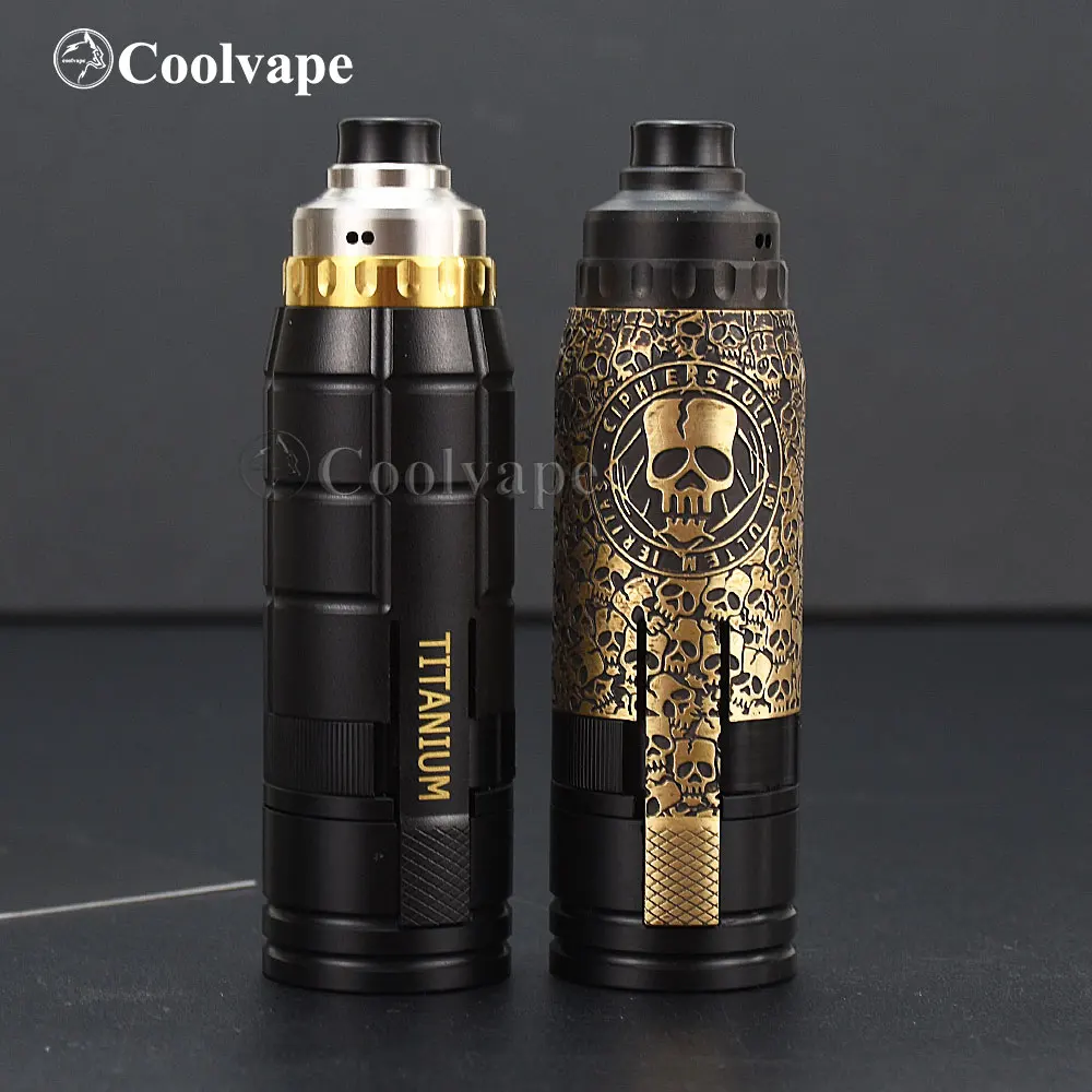 

Мод CIPHER MK2 с Aston 22 RDA armor s rda ring vap Atomizer mod, латунный материал, мод подходит для 18650 Аккумуляторный механический мод kit