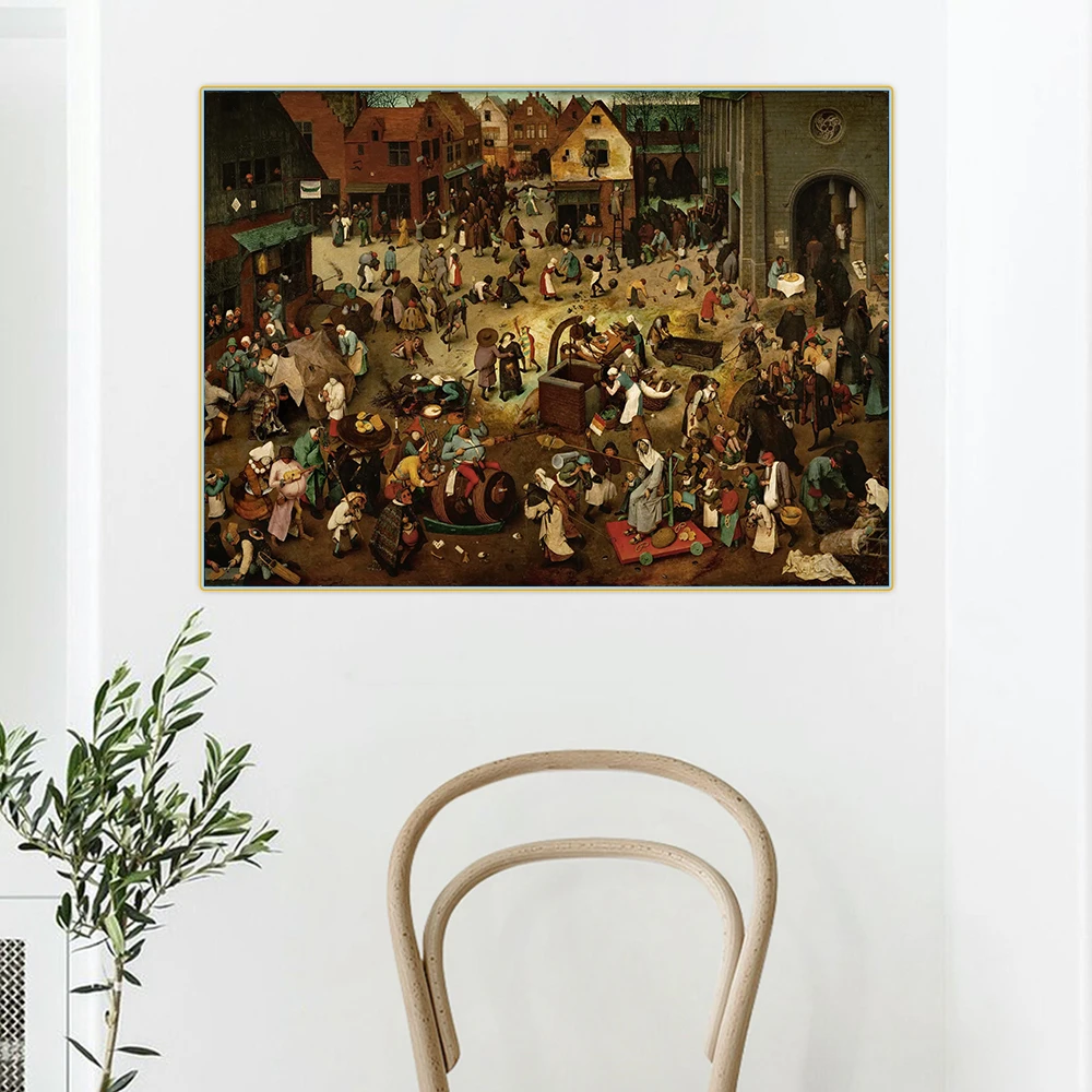 Картина на холсте с изображением цитаона бругеля|Рисование и каллиграфия| |