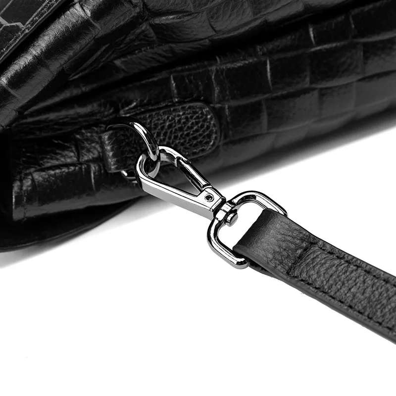 lady elegant real leather handbag for OL office commuter one shoulder bag women aligator black grey green red top-handle bag