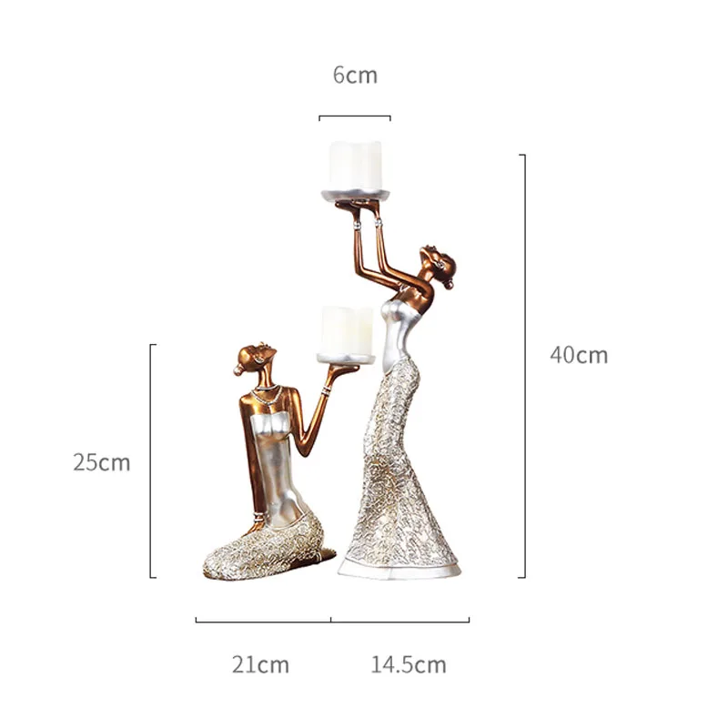 2 pcs/Lot Table Candle Holder Plating Metal Candlestick Geometric Round Romantic Candle Holder for Wedding Dinner Decorat ZZT020