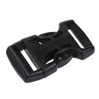 

New 1" Replacement Belt Connecting Black Plastic Quick Release Buckle 2 Pcs