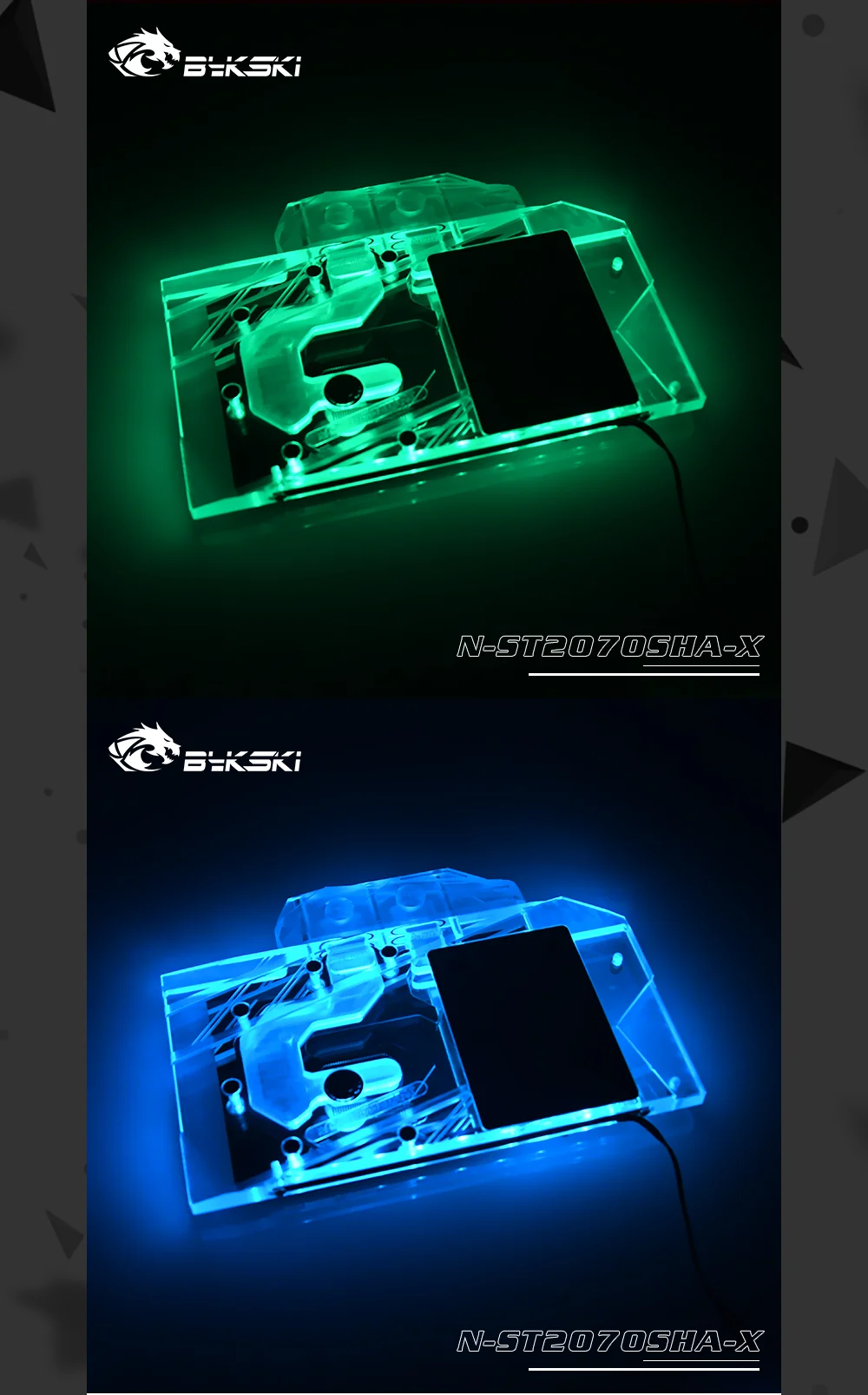 Bykski N-ST2070SHA-X блок водяного охлаждения GPU для ZOTAC RTX 2070 super-8GD6 HA/RTX 2070 super-8GD6 MINI OC