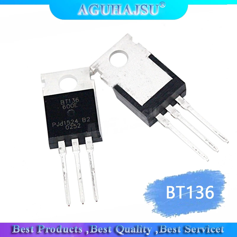 10 шт. BT136-600E TO220 BT136-600 TO-220 BT136 136-600E Новый 4A/600 В двухполосный тиристор | Электронные