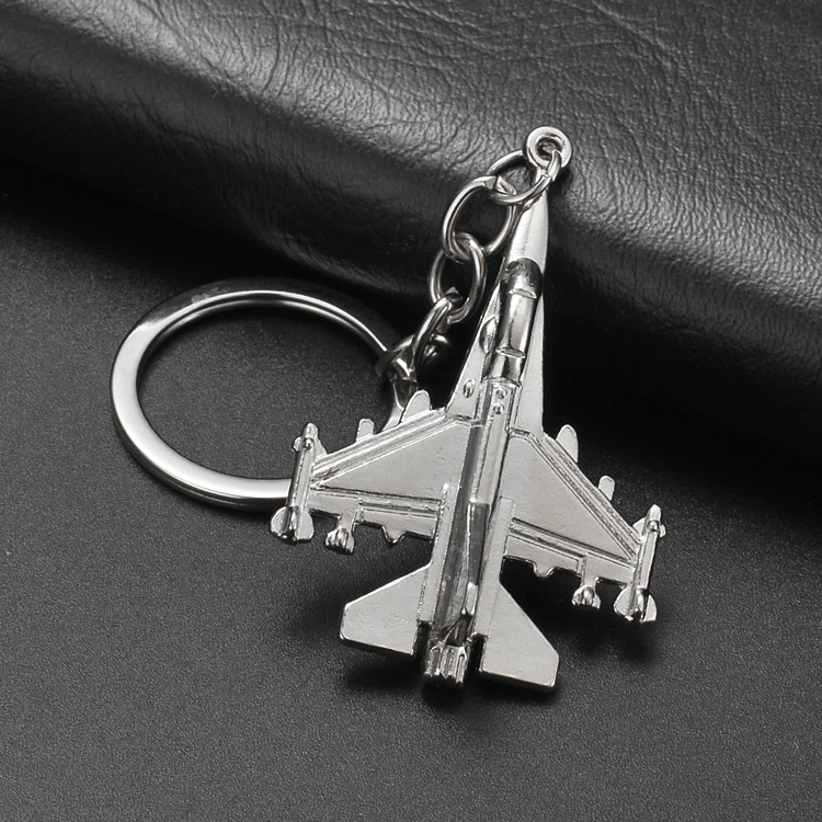 Keychains For Men Car Bag KeyRing Air Plane Model Fighter Toy Travel Fashion Gift