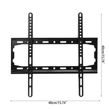 

Black 26 to 55 inch Screen TV Wall Mount with Adjustable Tilt and Entertainment Shelf | Floating AV, DVD Shelving