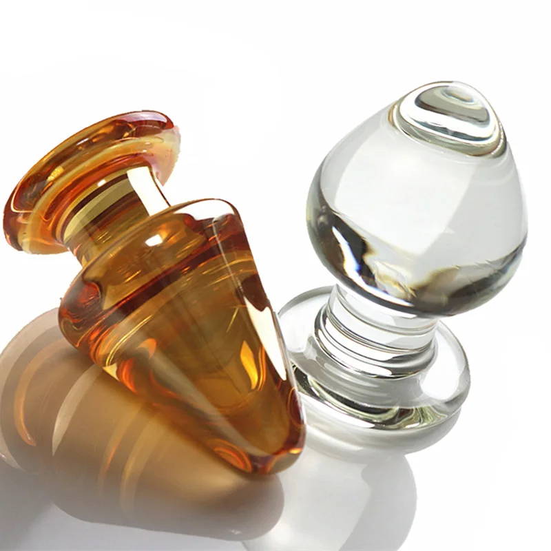 Crystal Glass Big Anal Plug Expander Butt Couples Masturbation Dildo G point Stimulator Adult Sex SexToy | Красота и здоровье