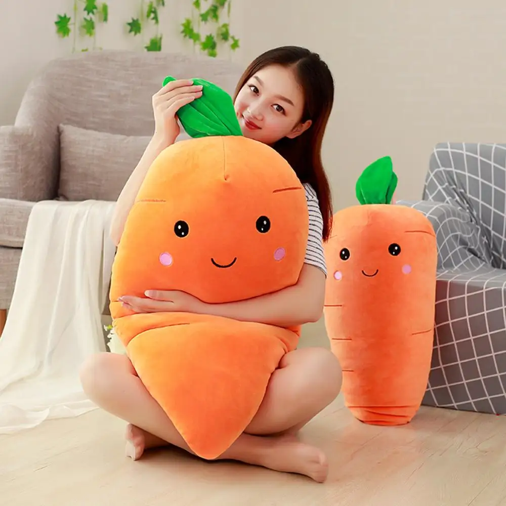 Kawaii 55 см Творческое моделирование плюшевая морковка игрушка растение плюшевые подушки мягкие игрушки детей друзей рождественские подарки для девочек