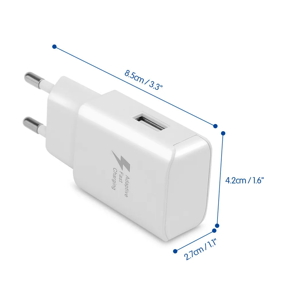 Универсальное USB зарядное устройство для телефона ЕС США вилка дорожная стена Быстрая Зарядка адаптер зарядное устройство для мобильного телефона s для samsung S9 huawei mate