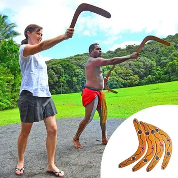 

Wooden Throwback V Shaped Boomerang Disc Throw Catch Outdoor Game Funny Boy Game Gift