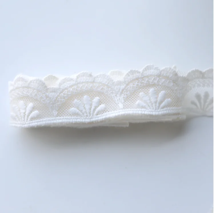 3 Meters Lace Trim Craft Flower Cotton Lace Fabric Venise Floral Embroidered Applique Decorated Ribbon lace fabric lace ribbon lace sewing supplies lace decoration lace accessories lace sewing accessories clothing craft accessories