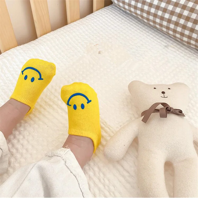 21新子供たちは春と夏流行の靴下笑顔印刷幼児ボート靴下の少年少女薄い子供靴下 Socks Aliexpress