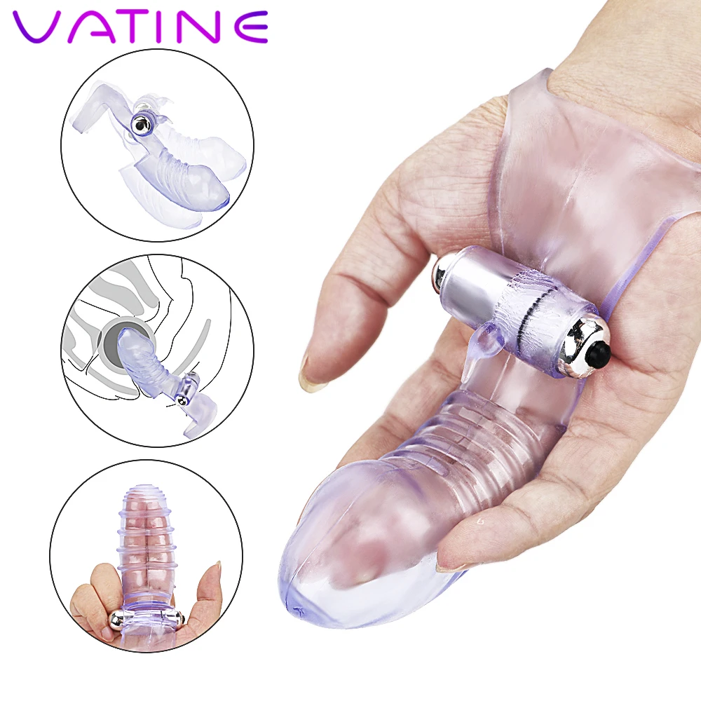VATINE Vibrator Chastity Sex Toys For Women Adult Products Silicone G Spot Climax Clitoris Stimulator Finger Sleeve | Красота и