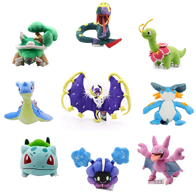 Pocket Animal Plush Toy Torterra Seviper Meganium Swampert Cosmog Lapras Lunala Gligar Stuffed Toy Cartoon Soft Doll Kids Gift