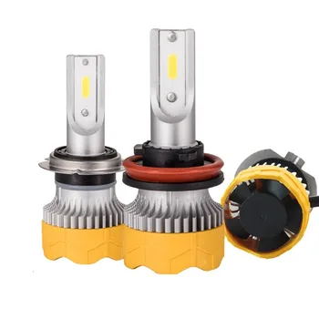 

2PCS 6500K 100 (W)/set Bright White Cool Turbo Fan Car Headlight 12V 24V H3 H7 H1 9006 9005 H4 H11 head lamp Led Bulbs Car Light