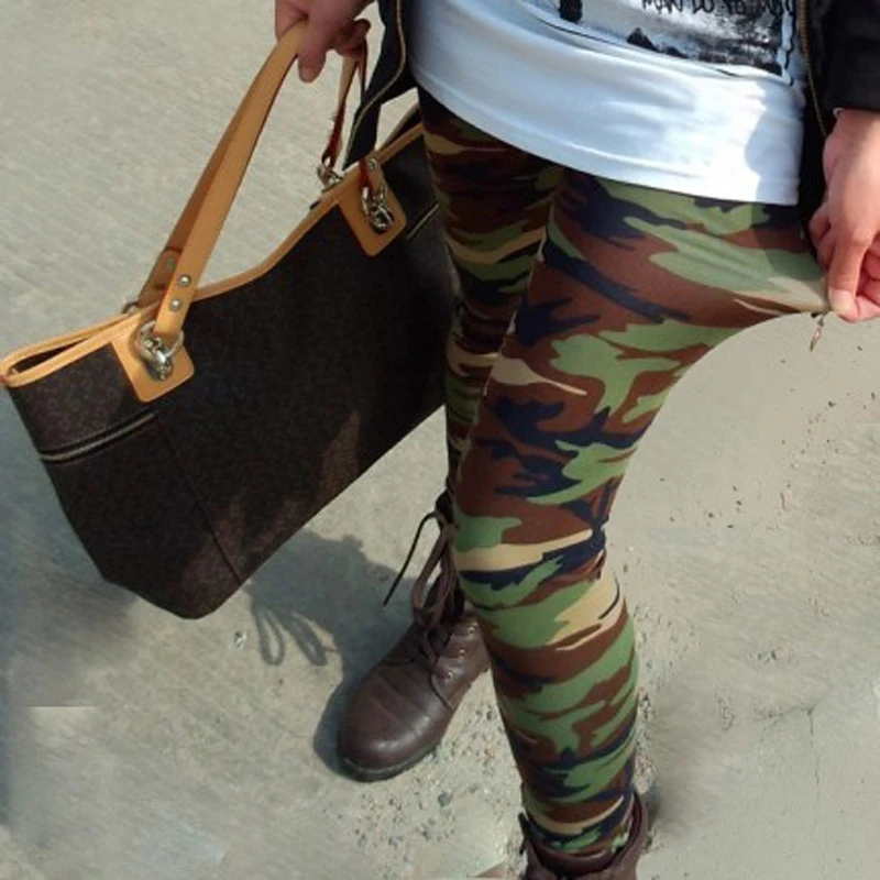 

Women Camouflage Legging Summer Fashion Design Sexy Army Pant High Waist Elasticity Military Soft Trouser
