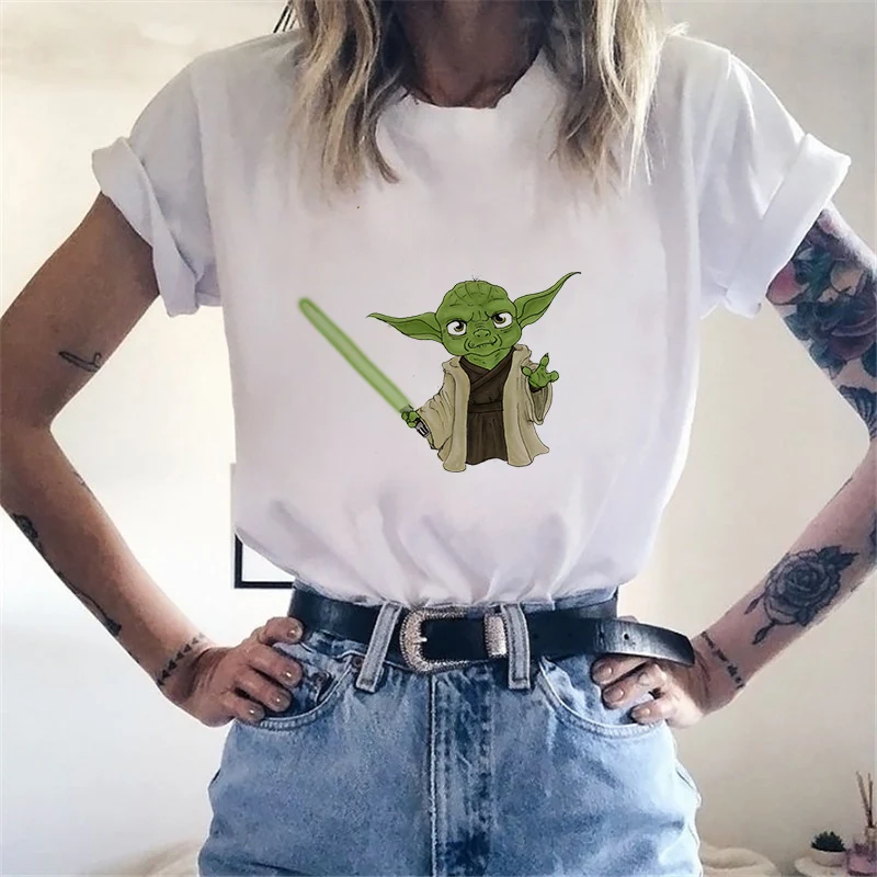 

Lei SAGLY Cute Star Wars Baby Yoda Padwan Kids Women T-Shirt Casual Short Sleeve Fashion Tee Shirt Streetwear New Clothes