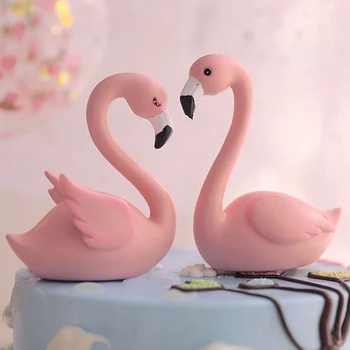 

Pink Sitting Swan Lovely Cake Decorations Square Round Cake Topper For Birthday Baby Shower Party Decoration Supplies Gift