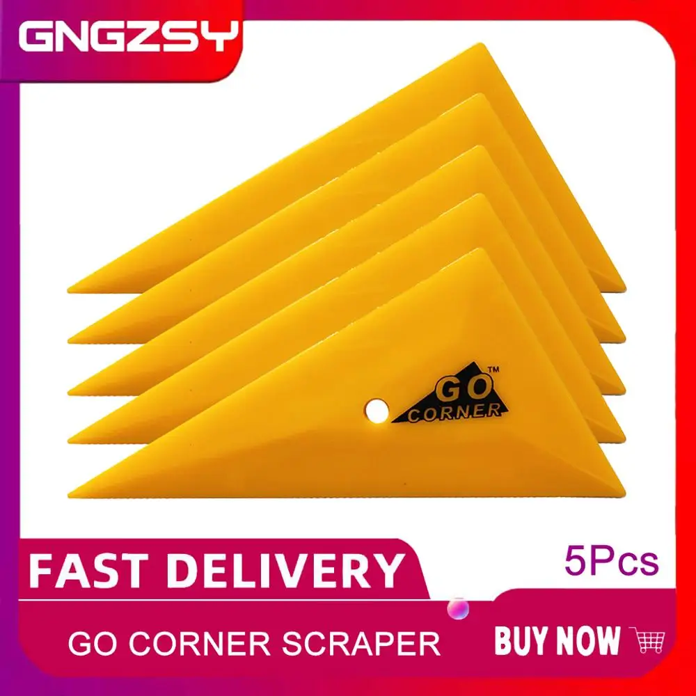 5Pcs Professional Go Corner Squeegee Triangle Edge Plug Car Wrapping Raschietto In Vinile Window Tinting Auto Care Utensili Manuali 5 A48