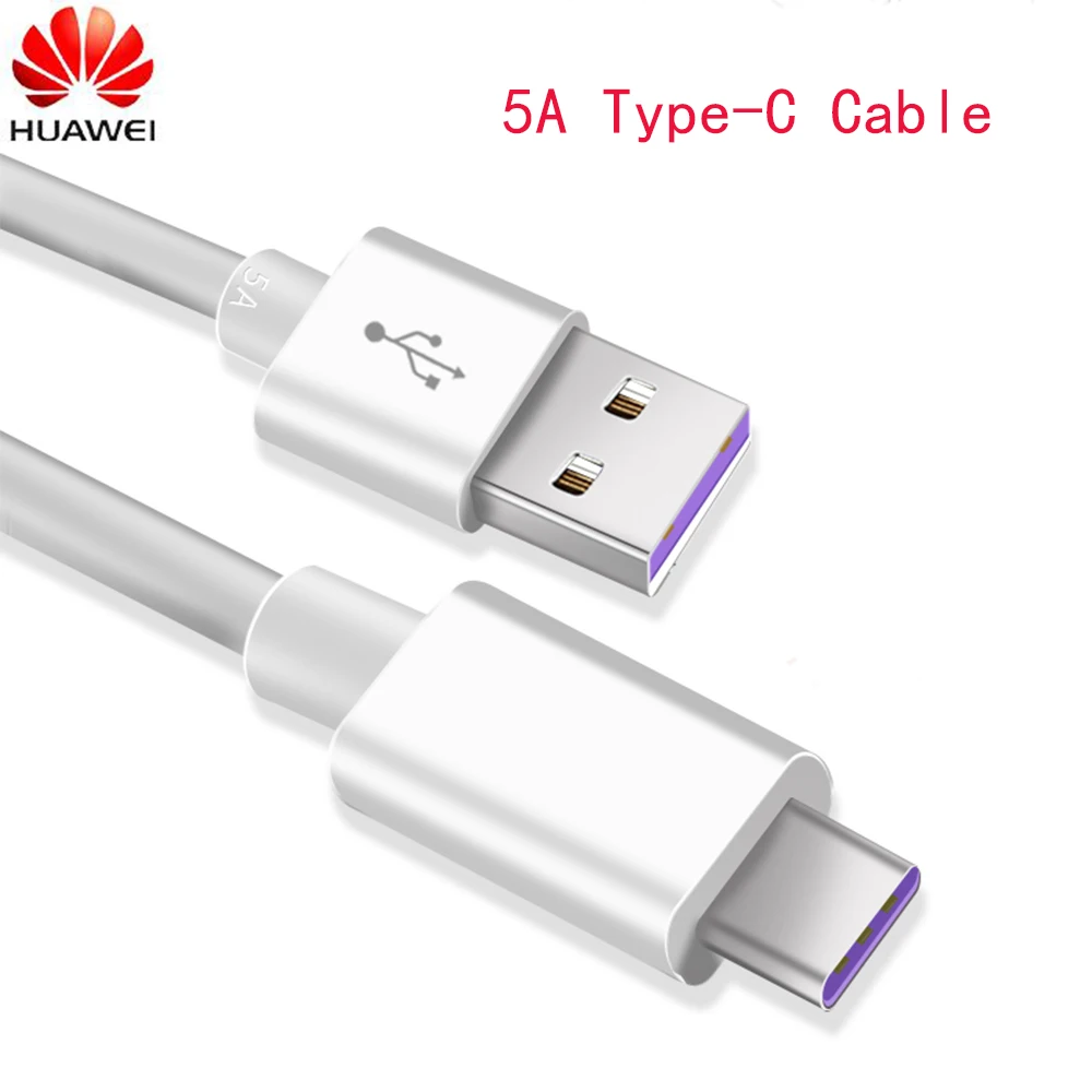 Кабель huawei USB 5A type C P30 P20 Pro lite Mate20 10 Pro P10 Plus lite USB 3,1 type-C Originele Supercharge Super Lader Kabel