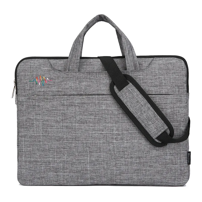 Gray Сумка для ноутбука сумка для ноутбука чехол для MacBook Air 13,3 14 15,6 дюймов портфель для Dell hp lenovo Asus acer чехол Сумки - Цвет: Gray