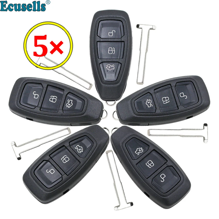 Умный Корпус ключа дистанционного управления для Ford Focus C-Max Mondeo Kuga Fiesta B-max S-max Galaxy