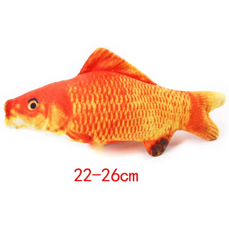 red carp Животные игрушки Мультяшные собачки набитый крякающий питомец игрушка милый плюшевый пазл для собак кошка жужжащий скрипач игрушка для домашних животных - Цвет: red carp
