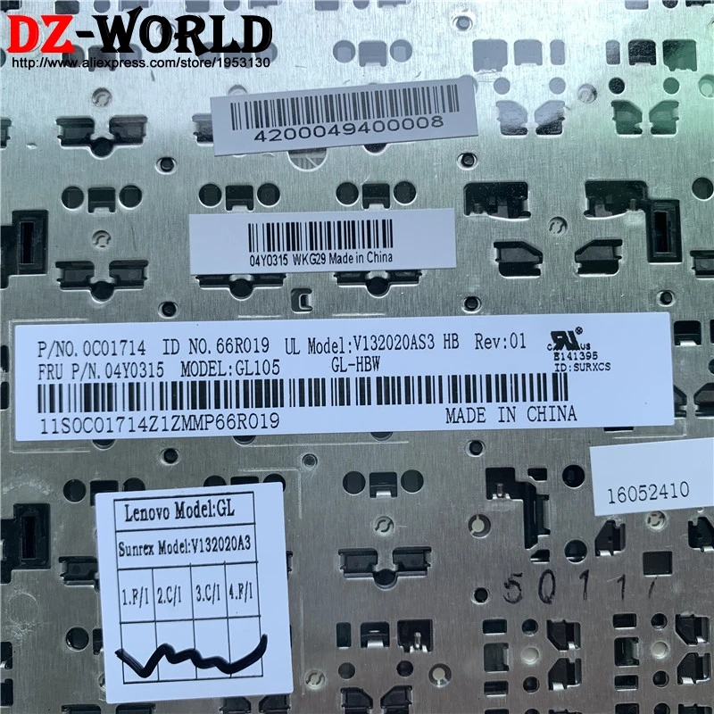 Иврит Израиль клавиатура для lenovo Thinkpad E530 E530C E535 E545 ноутбук клавиатура Teclado 04Y0315 04Y0278