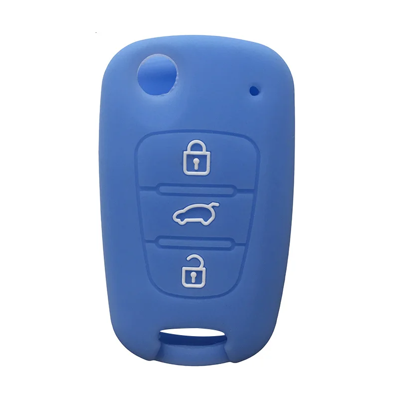 Key Case Cover Silicon Car for KIA Rio Sorento Picanto Ceed Cerato Sportage Soul K5 for Hyundai IX20 Solaris Norms Remote Holder key case key case cover remote control case cover