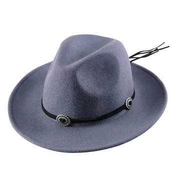 

2020 Fashion Unisex Hat Spring And Autumn British Style Solid Hat Traditional Felt Hat Western Style Hat Bucket Hat Women