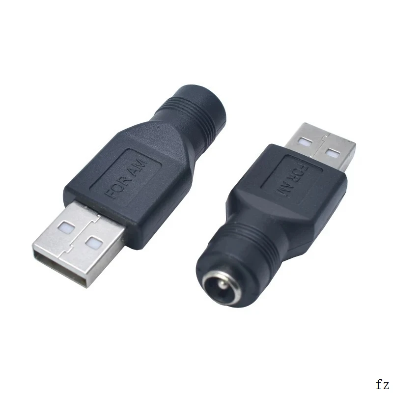 200 шт. DC 5,5*2,1 мм Женский-Мужской USB адаптер совместимый с DC 5,5*2,5 мм Мужской USB адаптер