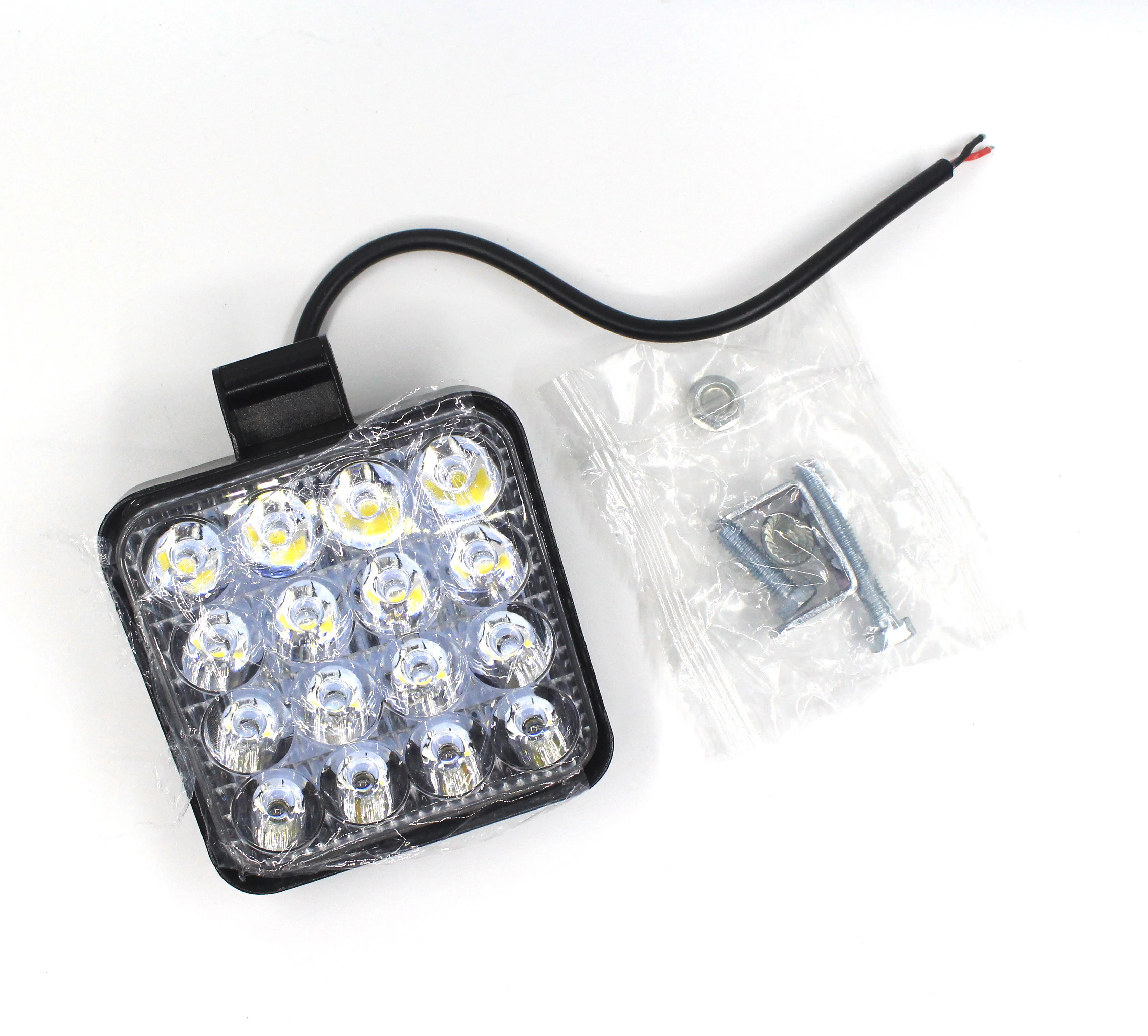 1 шт. Автомобильный светодиодный рабочий светильник Mini Square16 Light 48 Вт 9В-30В 6000 К