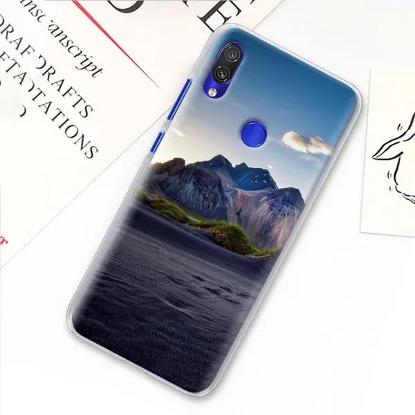 Пейзаж горы пейзаж чехол для Xiaomi mi A3 A1 A2 8 Lite 9T CC9E Играть Red mi K20 Pro 7A Note 7 фотоаппаратов моментальной печати 7S жесткий прозрачный чехол Capa - Цвет: 05