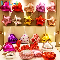 Ballons en forme de pentagramme, 10 pièces/lot, 18 pouces, en aluminium, pour anniversaire d'enfants, décorations de fête de mariage 