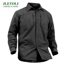 JLETOLI уличная быстросохнущая походная рубашка мужская тактическая армейская Веерная рубашка дышащая водонепроницаемая охотничья рубашка рыболовная рубашка