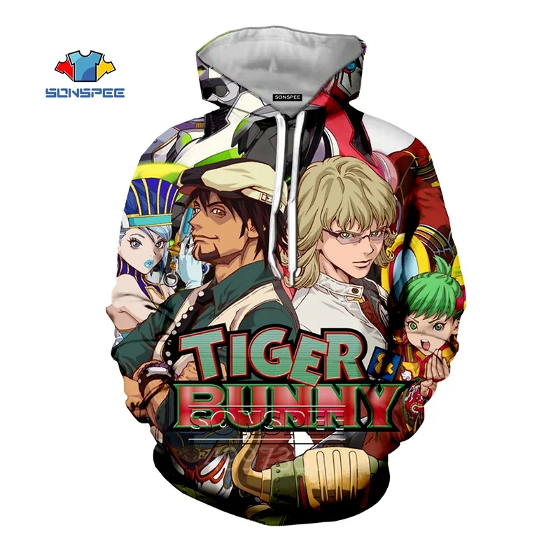 SONSPEE TIGER& BUNNY/осенние модные толстовки для мальчиков и девочек-подростков толстовка с 3D принтом для отдыха, уличная одежда, топ, пуловер для детей, C161 - Цвет: 11
